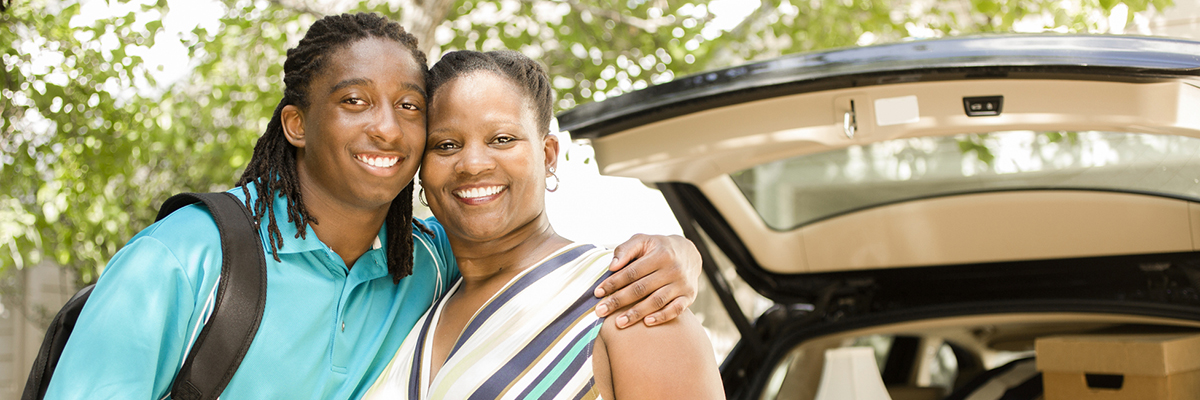 Parent dropping off student Parent dropping off student